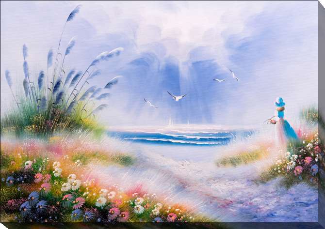 Paintings on canvas A series of romantic women's образ_2