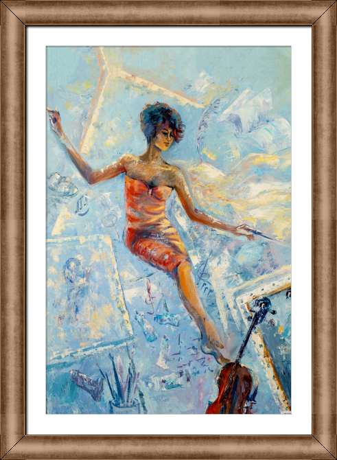 Купить и печать на заказ Картины на холсте Муза