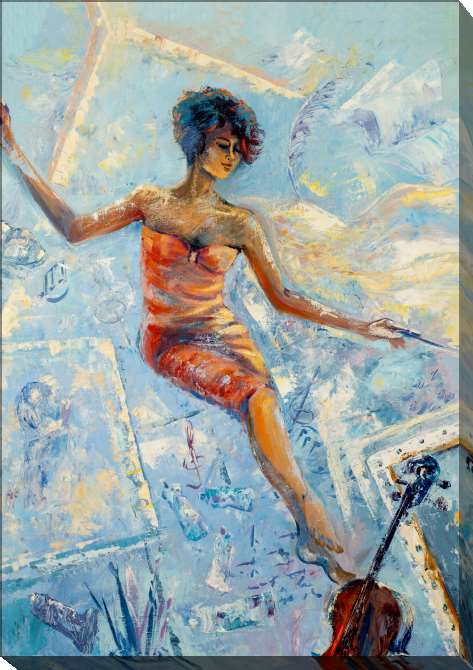 Paintings on canvas A series of romantic women's образ_3