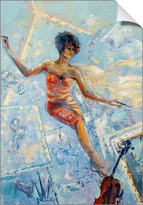 Купить и печать на заказ Картины на холсте Муза