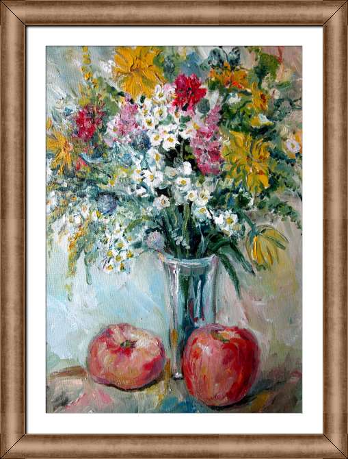 Купить и печать на заказ Картины на холсте Букет полевых цветов