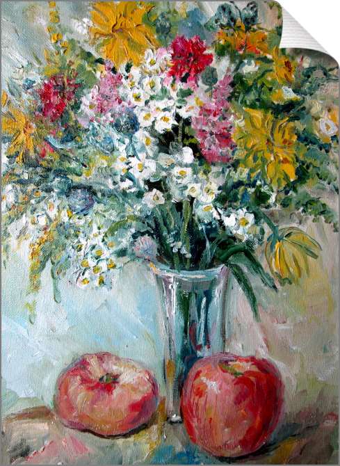 Купить и печать на заказ Картины на холсте Букет полевых цветов