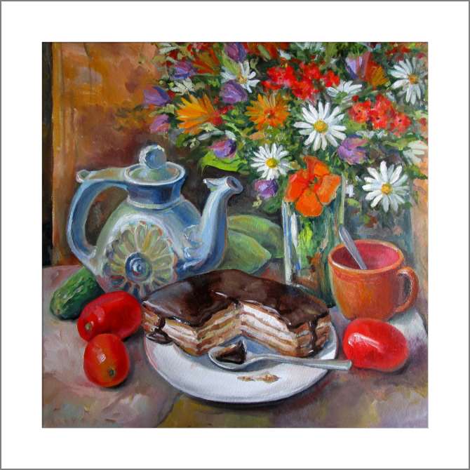 Картины, фото с паспарту Series still life for столе_7