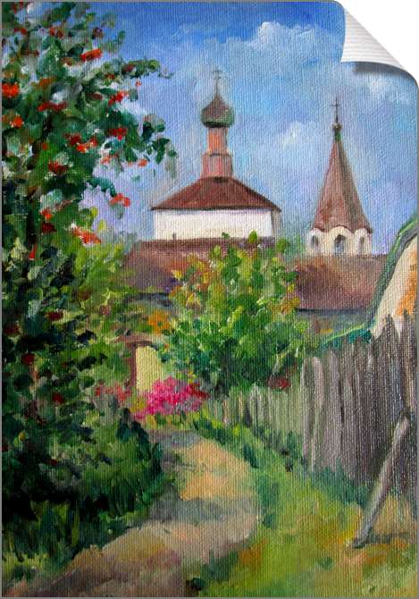 Купить и печать на заказ Картины на холсте Тропа к храму