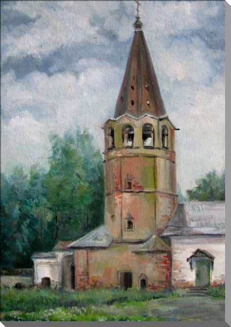 Купить и печать на заказ Картины на пластике, пеноркартоне Старинная колокольня