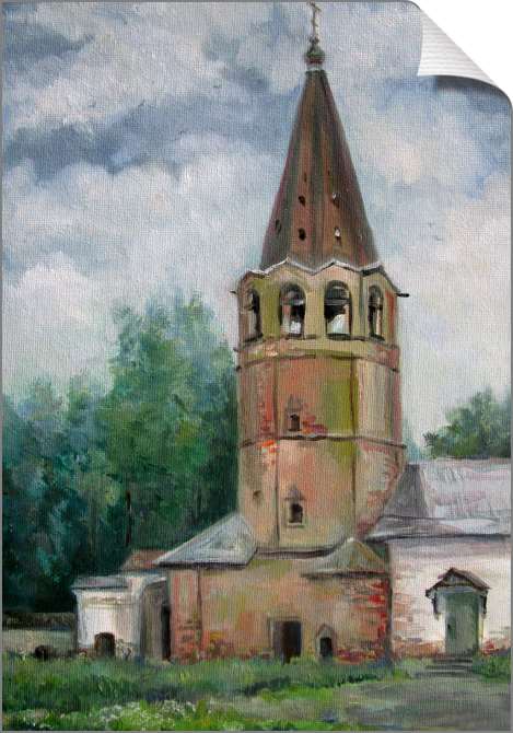 Купить и печать на заказ Картины на холсте Старинная колокольня