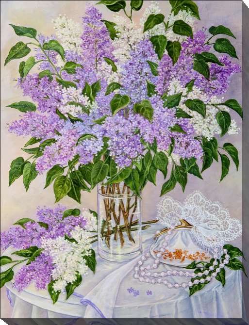 Paintings on canvas Series bouquet on столе_2