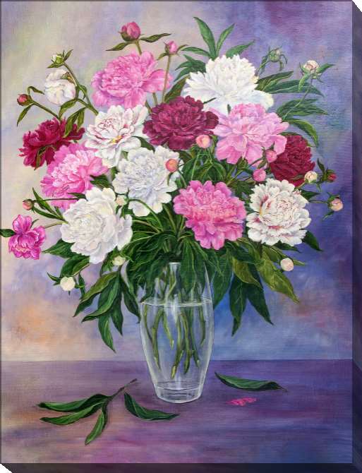 Paintings on canvas Series bouquet on столе_5