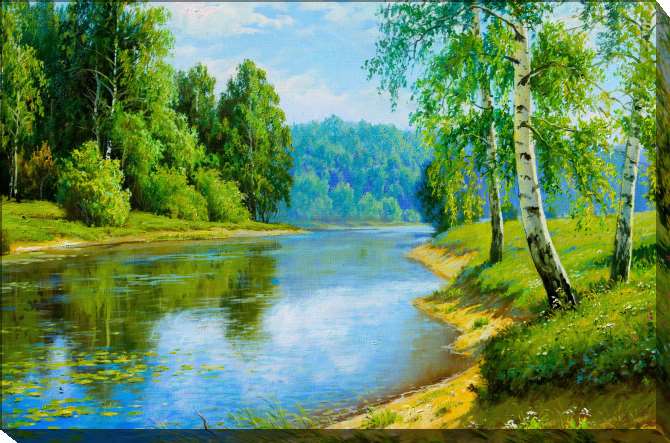 Paintings on canvas A series of Belarusian природа_1