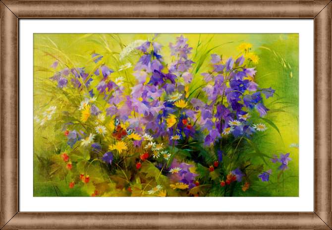 Купить и печать на заказ Картины на холсте Лесной букет