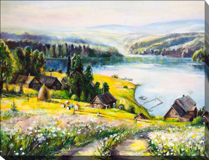 Paintings on canvas A series of Belarusian природа_8