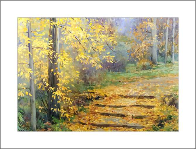 Купить и печать на заказ Картины Осень в парке